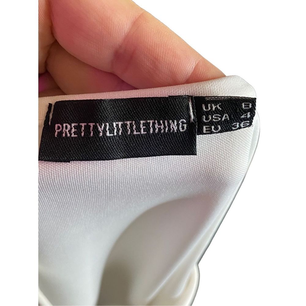 Pretty Little Thing White Bodycon Dress - Picture 4 of 13
